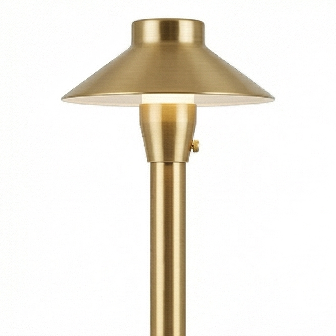 Path Area Light 111 - Elegant solid brass garden pathway light manufactured by Amat Sinar Lighting in Malaysia. - Image 6